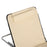 Set of 2 Foldable Garden Beach Chair Mat Lightweight Outdoor Sun Lounger Seats Adjustable Back Metal Frame PE Fabric Head Pillow, Beige