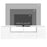 TV Unit Cabinet for TVs up to 60", TV Stand with LED Lights, White