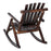 Outdoor Rocking Chair Fir Wood Rustic Patio Adirondack Rocking Chair Traditional Rustic Style & Pure Comfort