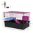 Chinchillas Small Rabbit Guinea Pig Small Animal Cage Pet Playhouse with Platform Ramp, 71 x 46 x 47 cm