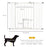 Pressure Fit Stair Dog Gate w/ Small Cat Door, Automatic Closing Door, Double Locking, for 74-100cm Openings - White