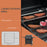 4 Burner Gas BBQ Grill Outdoor Portable Barbecue Trolley w/ Warming Rack, Side Shelves, Storage Cabinet, Thermometer