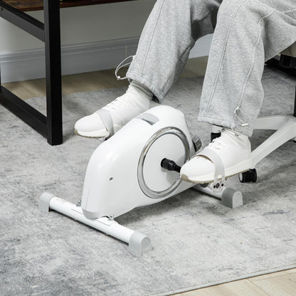 Pedal Exerciser with 8-Level Magnetic Resistance, White