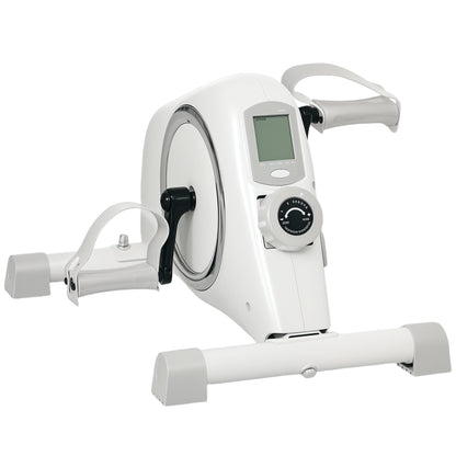 Pedal Exerciser with 8-Level Magnetic Resistance, White