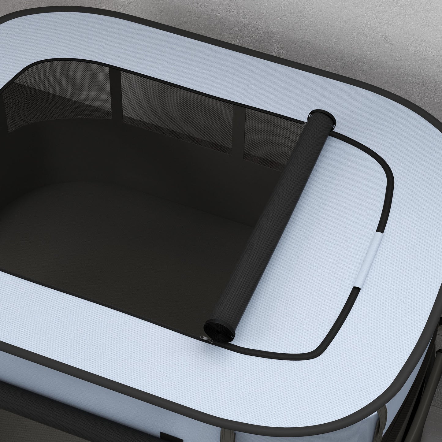 Portable Dog Pen for Puppies, Rabbits, Kittens, Guinea Pigs - Grey