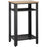 Industrial-Style Boxy Side Table 3 Layer 2 Shelves Storage Display w/ Metal Frame Stylish On-Trend Bedside End Table Nightstand