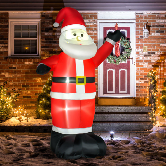 Inflatable 8ft Tall Santa Claus Xmas Decoration Airblown Yard LED Light