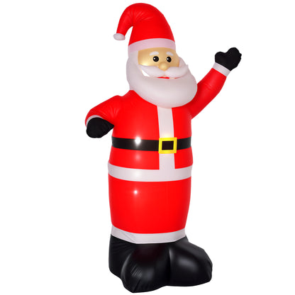 Inflatable 8ft Tall Santa Claus Xmas Decoration Airblown Yard LED Light
