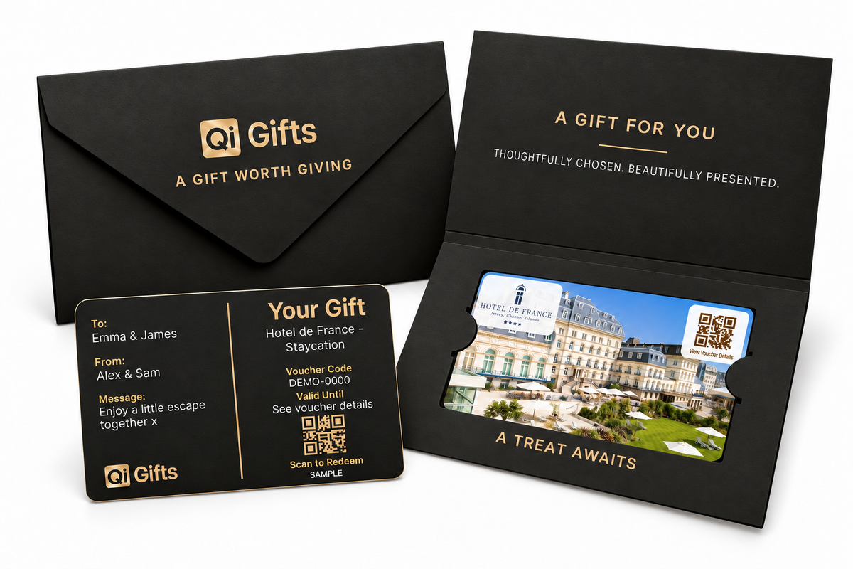 Premium physical gift card presentation