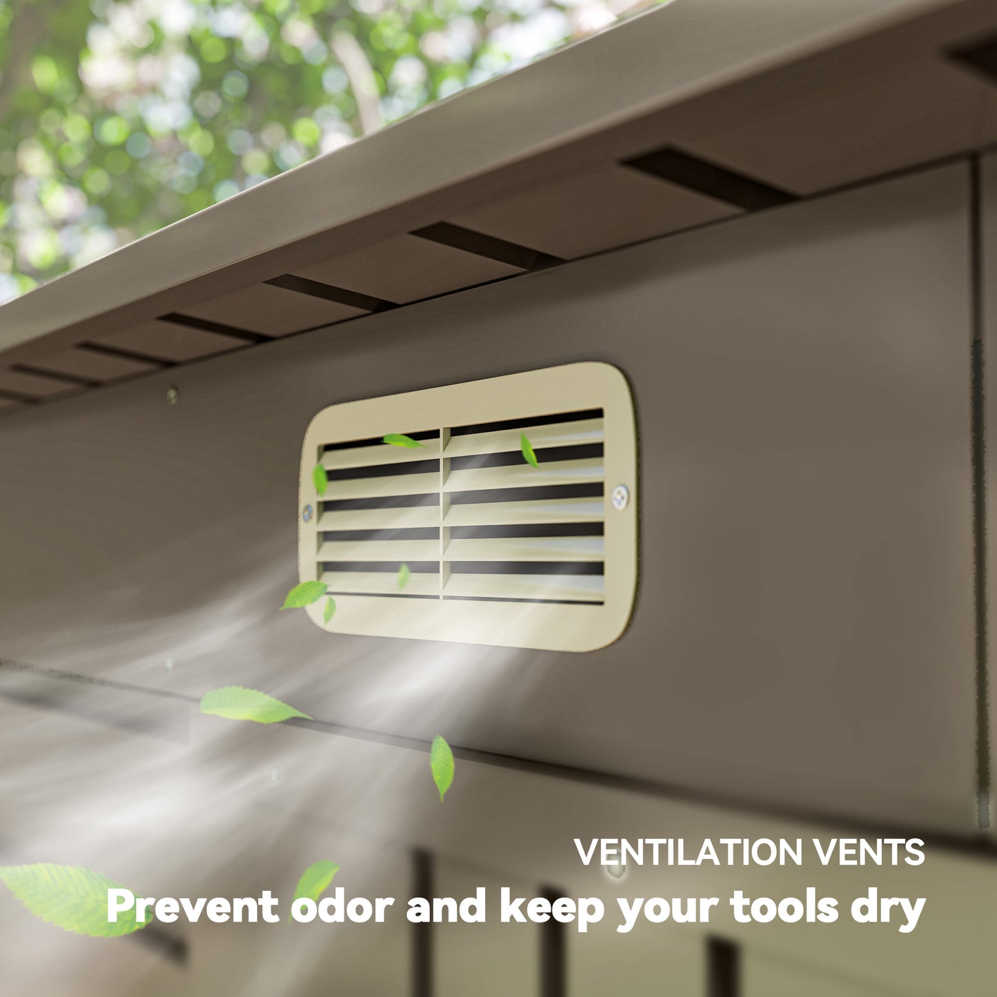 6 x 4FT Galvanised  Metal Garden Shed with Lockable Door, Grey