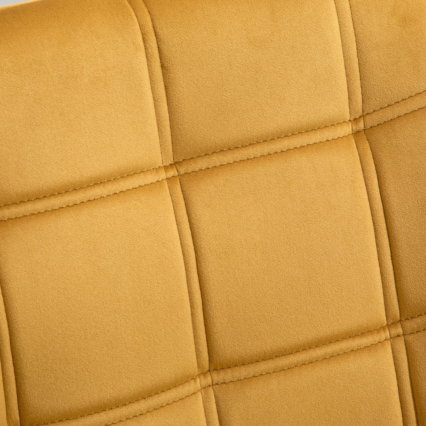 Luxe Velvet-Feel Accent Chair w/ Wide Arms Slanted Back Wood Legs Yellow