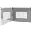 Gazebo Side Panels, Sides Replacement with Window for 3x3(m) or 3x4m Pop Up Gazebo, 2 Pack, Grey