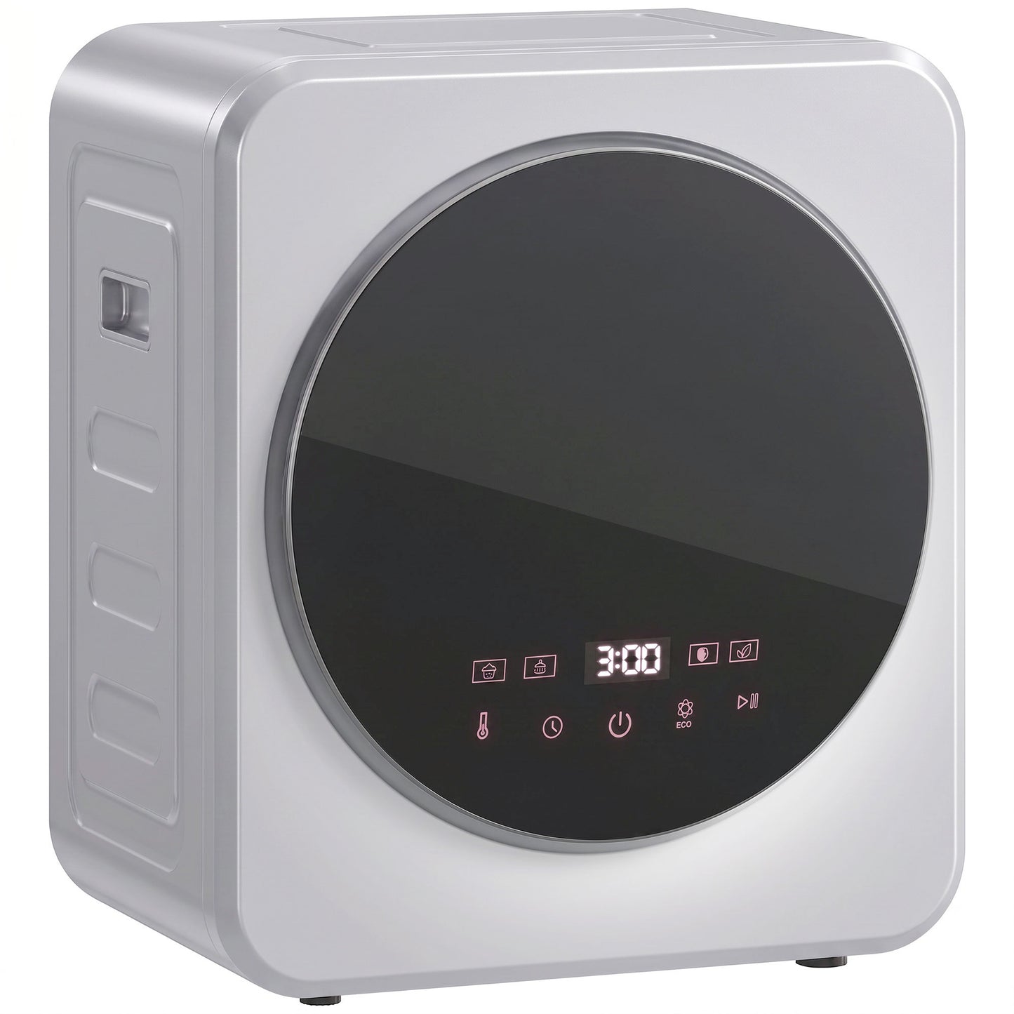 800W Compact Dryer Machine, 4 kg Small Vented Tumble Dryer, Silver