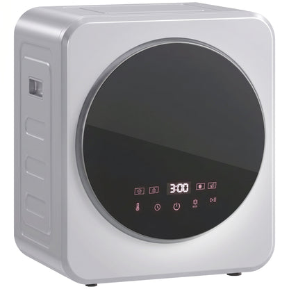 800W Compact Dryer Machine, 4 kg Small Vented Tumble Dryer, Silver