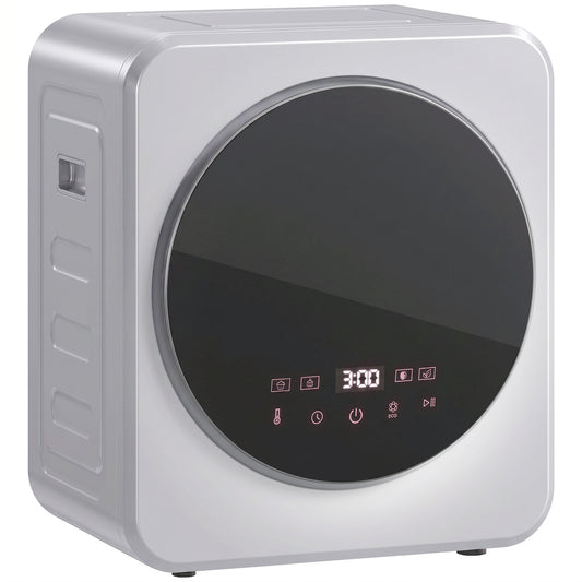 800W Compact Dryer Machine, 4 kg Small Vented Tumble Dryer, Silver