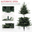 5ft Artificial Spurce Christmas Tree with 1121 Branches and Foldable Steel Base