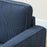 Compact 2 Seater Sofa with Under Seat Storage for Small Spaces Blue