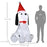 6ft Inflatable Christmas Puppy Dog Wearing Santa Hat Built-in LED Light