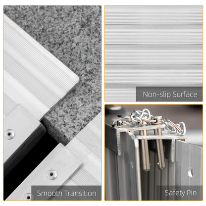 4ft Aluminium Folding Wheelchair Ramp Equipment Mobility Suitcase