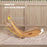 Outdoor Rocking Chair w/ Slatted Seat, Wooden Rocking Chair, 130cm x 60cm x 60cm, Teak