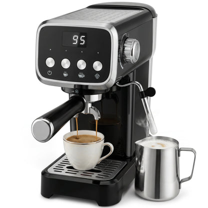 Espresso Machine with 20-Bar Pressure, Black