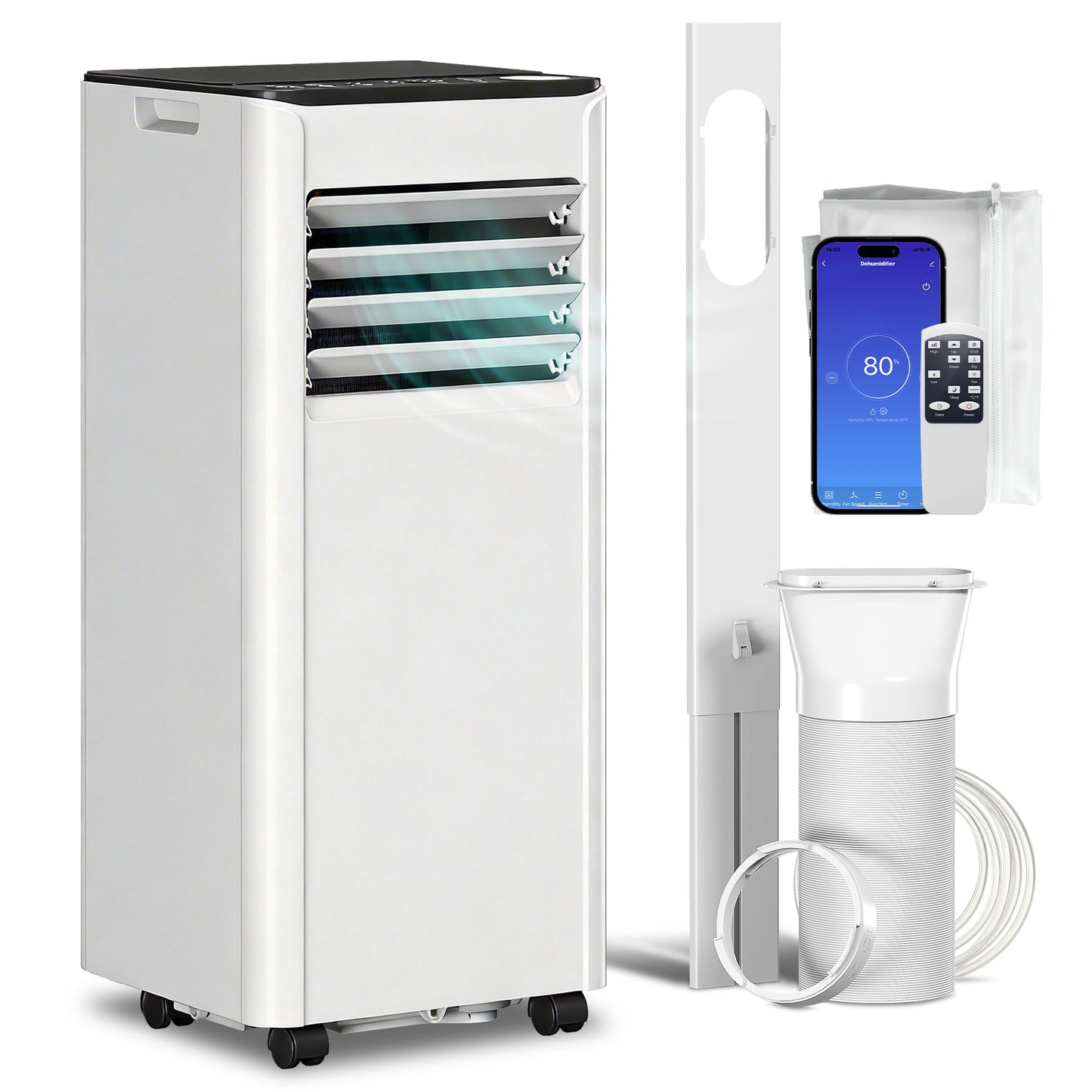 Portable Air Conditioner 7000 BTU, 4-in-1 Air Conditioning Unit
