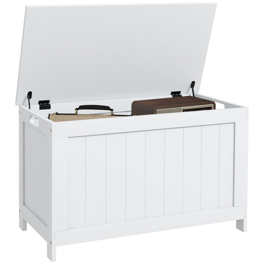 Storage Chest with 2 Safety Hinges, Storage Bench for Living Room