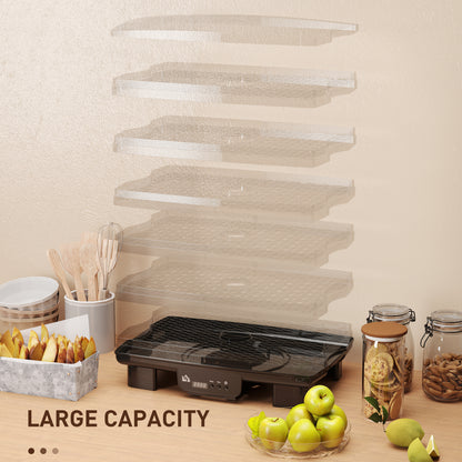 6 Tray Food Dehydrator, Food Dryer Machine for Fruit Meat Vegetable