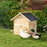 Wooden Duck House, Poultry Coop with Double Doors, Openable Roof