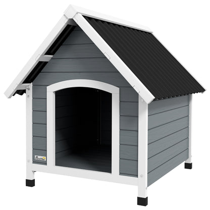 Dog Kennel Outdoor Dog House w/ Removable Floor, for Medium Dogs