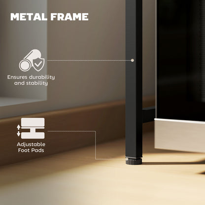 2-Tier Expandable Microwave Oven Rack with 3 Hooks, Black