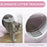 Large Cat Litter Box w/ Scoop, Front Entrance, 53 x 51 x 48cm - Pink