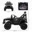 12V Battery-powered 2 Motors Kids Electric Ride On Car Truck Off-road Toy with Parental Remote Control Horn Lights for 3-6 Years Old Black