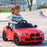 12V BMW M4 Licensed Kids Electric Car w/ Remote, Suspension - Red