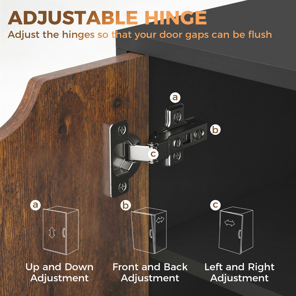 Modern Mobile 5-Drawer Cabinet w/ Door, Office Storage Cabinet