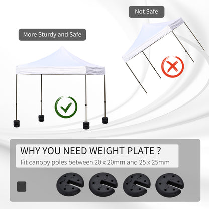 Sand Fillable Set of 4 PCs Gazebo Tent Sand Leg Weights Marquee Party Tent Canopy Accessory