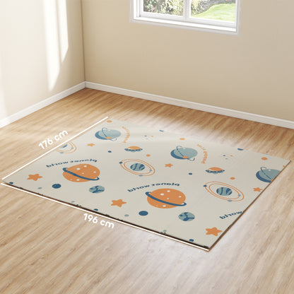 Baby Play Mat, Foldable Activity Playmat, Astronaut & Planet Theme