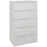 5-Drawer High Gloss Chest of Drawers, Storage Cabinets, Modern Dresser, Storage Drawer Unit for Bedroom, White