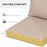 1-Piece Back and Seat Cushion Pillow Replacement, Patio Chair Cushion Set for Indoor Outdoor, Beige