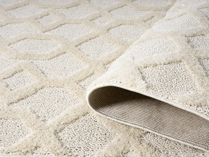 Isabella Living Room Area Rugs - Embossed Imperial Trellis Design