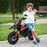 12V Kids Motorbike, Aprilia Licenced Kids Electric Motorbike with Training Wheels, Spring Suspension, LED Light, Music, USB, Kids Electric Bike for Boys Girls, Red