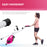 Folding Exercise Bike with Heart-Rate Sensor for Home Use, Pink/White