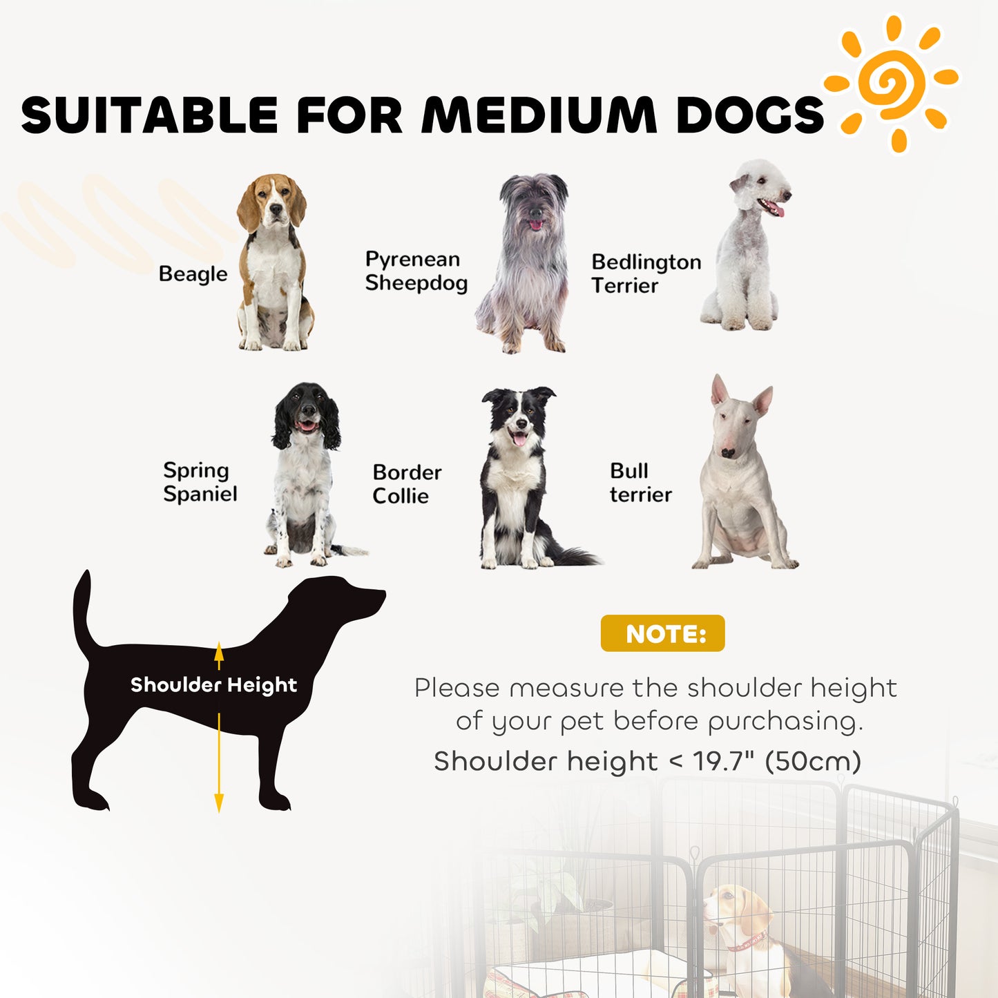 2 Piece Expansion Pack Dog Pen for 80cm High Animal Pen