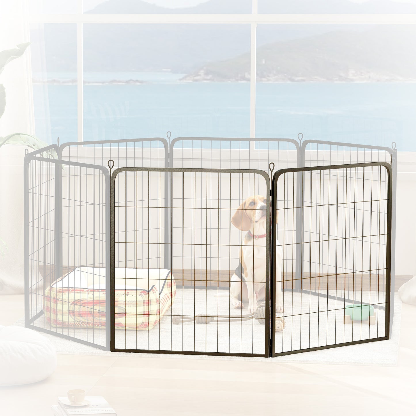 2 Piece Expansion Pack Dog Pen for 80cm High Animal Pen
