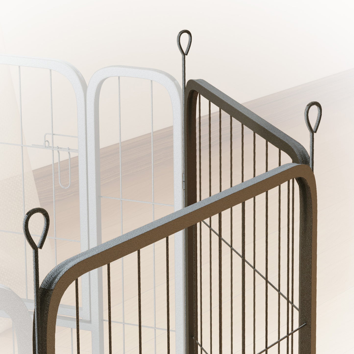 2 Piece Expansion Pack Dog Pen for 80cm High Animal Pen