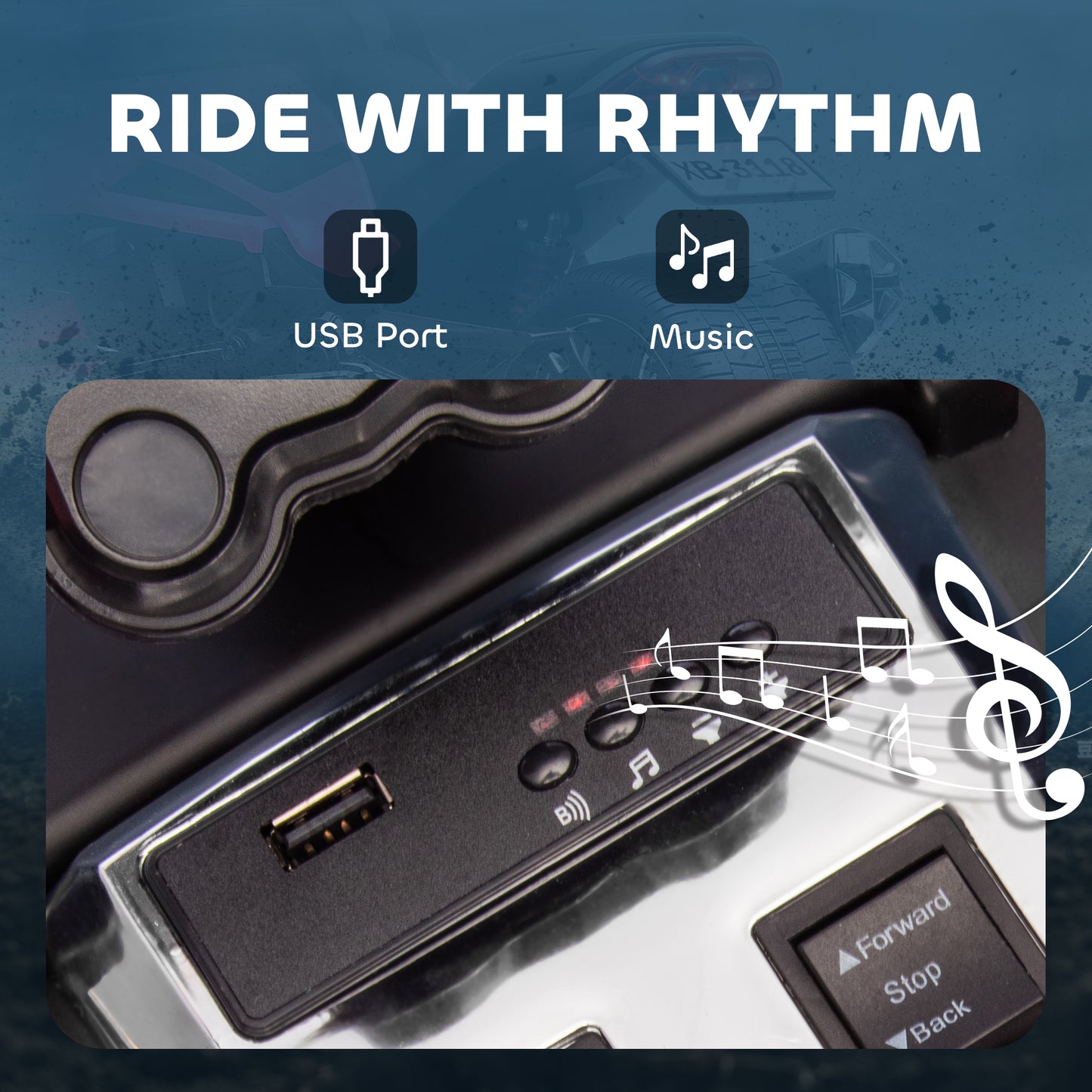 12V Kids Electric Ride On Car, Battery Powered Ride On ATV, Pink