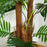 120cm/4FT Artificial Palm Tree Decorative Plant w/ 19 Leaves Nursery Pot Fake Plastic Indoor Outdoor Greenery Home Office D√É¬©cor