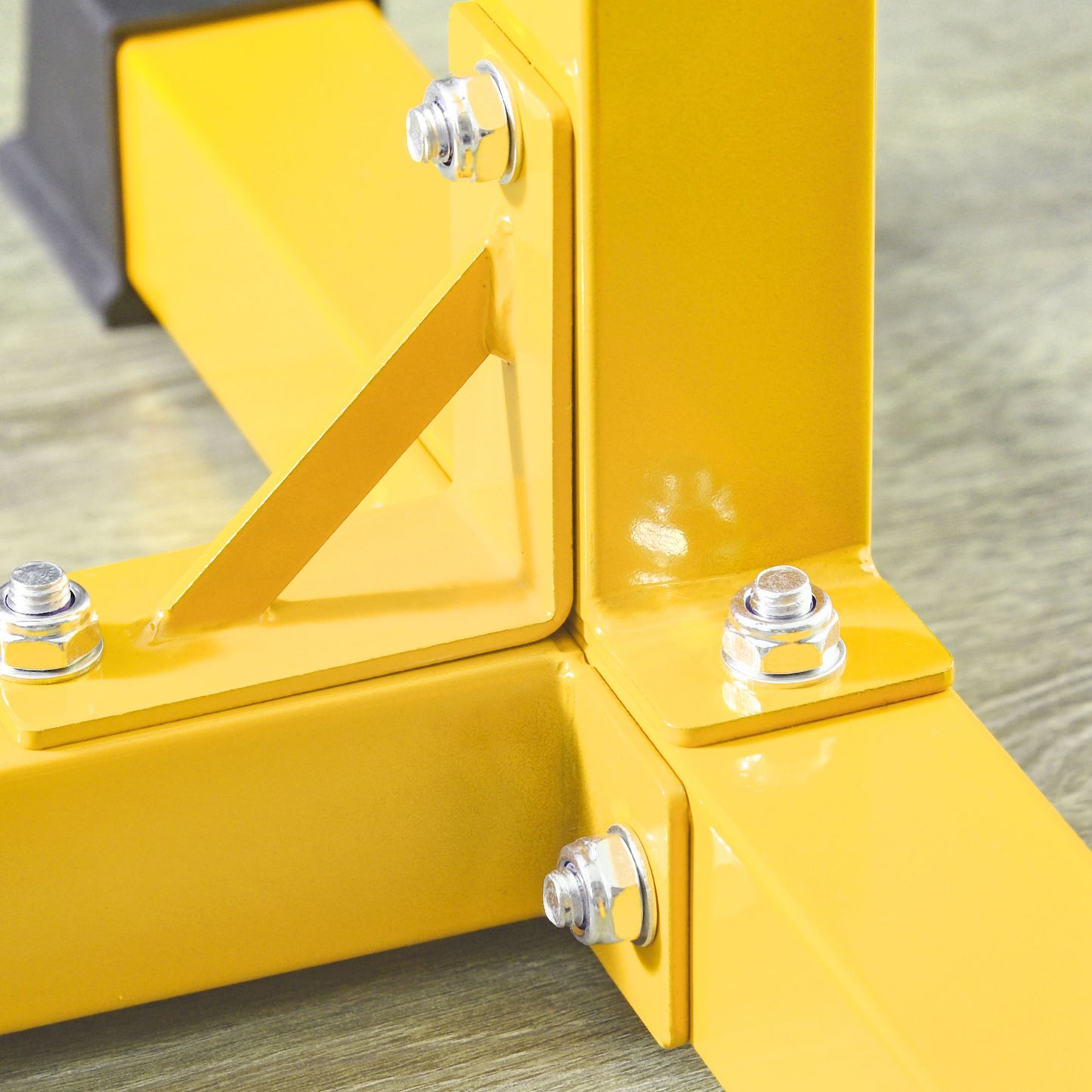 Bulgarian Split Squat Stand, 12-Level Leg Training Machine, Yellow