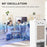 Room Air Cooler with Ice Packs, Ice Cooling Fan Water Conditioner Humidifier Unit with Remote, Timer, Oscillating