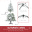 5ft Snow Flocked Artificial Christmas Tree w/ Realistic Branch Tips